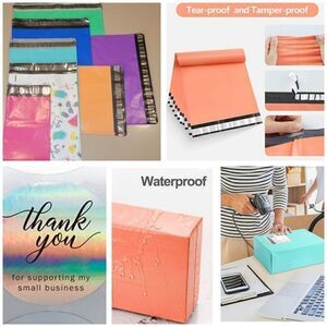 Poly Mailers 50pc Starter Pack w/ 50 Thank you Stickers